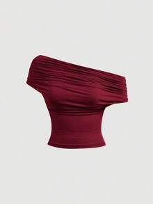 Camiseta de tirantes ajustada de un solo color con 3 formas de usar para mujeres - Multicolor 2 - Ver 9