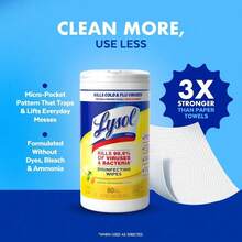 Wipes Bundle | Home Apartment Dorm Room Essentials And Cleaning Supplies, All Purpose Cleaner, Multi-Surface Cleaning Wipes | Lemon And Lime - Lemon & Lime Blossom - View 7