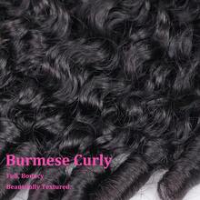 Parrucca con frontale in pizzo 13x4, riccia birmana 12A, densità 200%, capelli umani, riccia e voluminosa, colore naturale, capelli umani Remy, parrucca con pizzo. - Natural Black - Visualizzare 4
