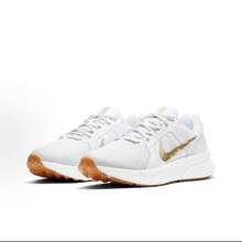 Nike Run Swift 2 運動舒適 網布織物減震防滑耐磨透氣 低筒跑步鞋 女款 白金 - 白色/白金/金屬銀 - 查看 4