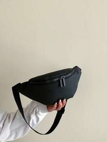 Fashion Waist Bag, Korean Style Sling Chest Bag, Suitable For Cycling, Running, Sports - Black - View 6
