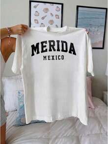 1 Piece 180g Women's T-Shirt, Men's T-Shirt. Casual Cotton Crew Neck T-Shirt. Women's Athletic T-Shirt. Designed By Y2K Generation Artists In The Bababask Style, Made From 100% Pure Cotton. Creative Cartoon Pattern Design, Comfortable Short Sleeves - 白色5 - 查看 6