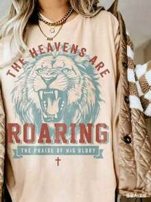 Camisetas Unisex Lindas y Casuales, Tela Premium, Camisetas Cristianas Boho, Camisetas con Versículos Bíblicos, Camisetas para Cristianos, Ropa de Jesús, Camisetas de Fe, Camisetas Casuales de Manga Corta para Hombres y Mujeres - Albaricoque - Ver 3