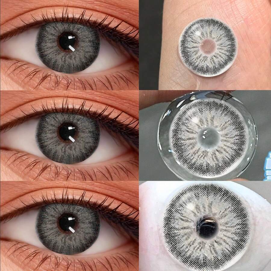 Gray Little Devil Eye Contact - Moisturizes And Daily Wear, Enhances Your Appearance On Holidays And Birthdays, Cheap, Valentine's Day, Cheap Goods, Travel, Travel Essentials, Room Decoration, Valentine's Day Gifts, Cheap Things, Rooms, Vacation Essentials, Women's Gifts, Bedrooms, Valentine's Day Supplies, 99 Cents - Xám - Xem 1