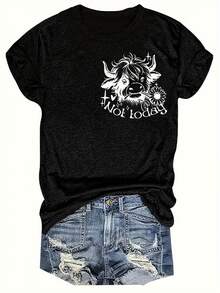 Blusa de manga corta para mujer con diseño único, minimalista y versátil para uso diario. - Negro - Ver 3