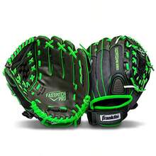Franklin Sports Molino de Viento Serie Ligero Guante de Softball, 27.9 cm - Gris/Lima - Ver 7