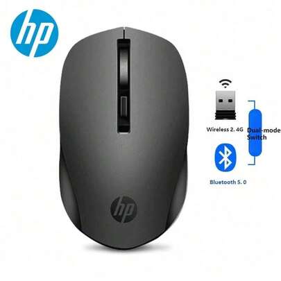  HP draadloze Bluetooth-muis, draagbare kantoormuis, dual-mode, 1600 dpi, instelbare universele draadloze muis voor thuis en buiten, geschikt voor pc, laptop en desktop. Originele HP computermuis.