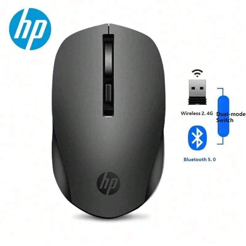 HP 無線藍牙滑鼠 便攜式辦公滑鼠 雙模 1600DPI 可調 家用戶外通用無線滑鼠 適用於 PC 筆記型電腦 桌上型電腦 原廠 HP 電腦滑鼠 - 查看 1