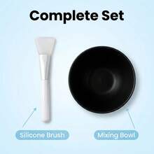 Tazón de mezcla de máscara facial de silicona negra, herramienta de aplicación de máscara facial - Multicolor - Ver 10