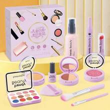 1 Set Children's Realistic Makeup Toy Model Set, Not For Application, Pretend Play Makeup Model For Girls, Parent-Child Role Play, Birthday Gift, Pure Model Toy, Family Interactive Toy, Not For Facial Application - Multicolor - View 10