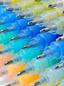 GuangNa 288/168/72 Colors High-Bright Gel Pen Set & 12 Colors (24 Color Schemes) Vibrant Fluorescent Ink, 360° Floating Ball Tip, Creating Smooth 3D Effect - High Coverage, Large Ink Capacity, Daily Writing & Journaling Pens, Student Art & Journaling Pens, Stackable Colors, Paper Lock Ink - Suitable For Painting On Glass/Rock/Plastic And Other Materials, DIY Coloring Books | Boys/Girls Gift Set - Multicolor - View 8