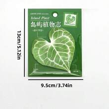 1套/30張島嶼花卉系列葉子便利貼，美學自然植物便條紙，復古DIY剪貼簿拼貼裝飾用品，學校用品 - 均碼 - 查看 6