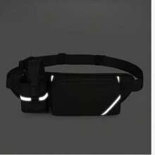 Étui de téléphone pour ceinture de course, sac de ceinture de course unisexe, sac de course avec compartiment pour bouteille d'eau, accessoires de course, ceinture d'hydratation, pochette pour ceinture de course. - Rose bonbon - Voir 7