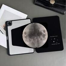 满月图案360°旋转平板电脑保护套，带笔槽，兼容iPad第十代10.9英寸（2022款）/Air 13(M3 2025)/Air 11(M3 2025)/Air 11(M3 2025)/11(A16 2025)，兼容OPPO Pad、华为MatePad、vivo Pad、荣耀Pad和联想小新Pad。 - 彩色 - 查看 5
