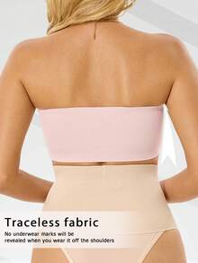 CELILIN 2 piezas Sujetadores sin tirantes, Sujetadores invisibles sin costuras, Adecuados para vestidos de hombros descubiertos y vestidos de novia - Multicolor - Ver 5