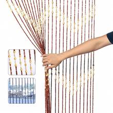 35.4" X 68.9" Wooden Bead Curtain 27 Lines Door Curtain For Doorways, Windows, Bedroom, Dining Room, Coffee Shop - 27 Lines-wood@HG-HSYXF-3913 - Xem 1