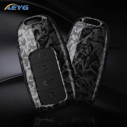 适用于奇瑞瑞虎8 Pro、瑞虎8 Plus、新款瑞虎5 Plus、7 Pro、奇瑞瑞虎7 Pro Max、欧莫达5 C5等车型的碳纤维纹理ABS汽车钥匙壳保护套，带保护夹