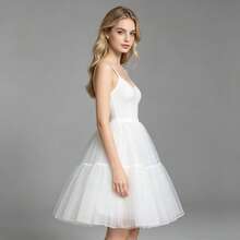 Váy tutu voan pha lê trắng 80cm, 4 lớp + váy lót mềm không lót, phù hợp cho phong cách Lolita, múa ba lê và mặc hàng ngày. - Nhiều màu - Xem 7