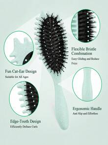 Curl Defining Hair Brush, 2026 Flash Hair Styling Brush For Curly Hair, Shaping & Defining Curls For Women - Multicolor - View 4