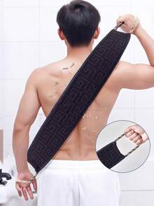 1 PC Exfoliating Back Scrubber With Handles, 22 Inch Double-Sided Back Exfoliator Body Scrub Towel, Exfoliating Washcloth Bath Tool For Use In Shower, Back Washer To Deep Clean Your Skin For Men & Women - A - View 8