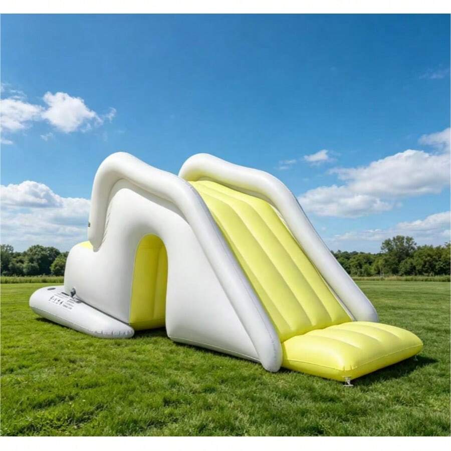Tobogán inflable, piscina doméstica de PVC grueso, conjunto de tobogán y piscina, juguete antivuelco