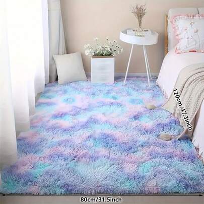 1 tấm thảm trang trí cao cấp kiểu Bắc Âu hiện đại, nhuộm tie-dye, có thể giặt được, thích hợp cho phòng khách, nhà bếp, phòng ngủ, nhiều kích cỡ, mềm mại và bông xốp, trang trí nhà cửa, thảm phòng khách, thảm phòng ngủ, thảm ngoài trời.
