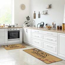 1pc Cat Pattern Printed Linen Kitchen Rug, Doormat, Bath Mat, Hallway Mat, 3D Printed Rectangle Carpet For Living Room, Bedroom, Corridor, Bathroom, Laundry Room - Polyester Rug For Indoor And Outdoor Home Decor - Multicolor - View 7