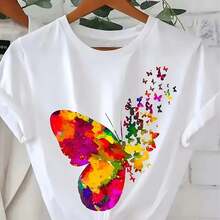 Camiseta para Mujer con Diseño de Oso Minimalista y Texto - Blanco - Ver 1