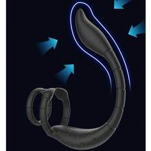 9 Vibrate Mode Scorpion Vibrating Anal Plug, Double-Ring Semen Cock Ring, Penile Ring, Adult Masturbator, Prostate P-Spot Stimulator, Anal Vibrating Massager, Sex Toys For Men - Một cỡ - Xem 9