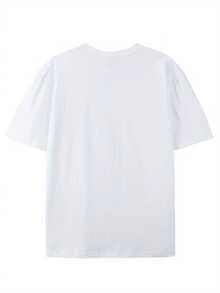 Stop Wasting My Time, This Is a Fun Cartoon Korean Pattern Round-Neck T-Shirt, Made of Pure, Perfect for Summer Fashion with Short Sleeves, Suitable for Casual Everyday Wear - Blanco - Ver 2