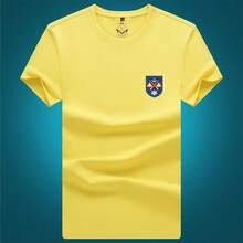 Nueva camiseta de verano para hombre, de cuello redondo, color sólido, manga corta, ajustada, estilo casual y de negocios, en stock. - Negro - Ver 8