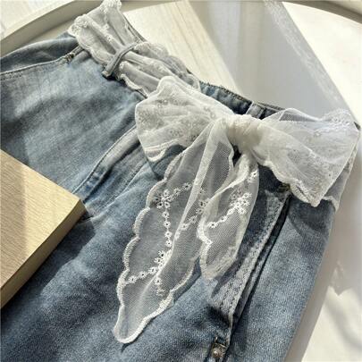 1pc Vintage Style Lace Scarf Belt Headband – Elegant Long Ribbon With Floral Design, Machine Washable, Suitable For Weddings, Parties, Beach Events, And Casual Attire, Wedding Additions, Sweet Style Additions, Texture2026 Upgraded, Ideal Mother's Day Gift For Her/Him, Premium Quality & Durable
