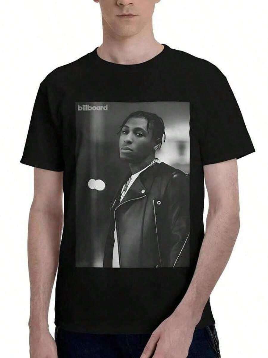 Camiseta de manga corta inspirada en la gira MASA de Youngboy, camiseta de YoungBoy Never Broke Again, 1 pieza de camisetas gráficas 100% algodón 200g, camisetas Y2K, camiseta de música hip-hop, camiseta unisex casual de manga corta perfecta para fans, camiseta gráfica de estrella de rap, camiseta de cultura hip-hop, camisetas exclusivas para fans premium, camisetas unisex casuales de manga corta, imprescindible para fans, adecuada para festivales, fiestas, ropa para el hogar, desplazamientos diarios, conjuntos de regreso a la escuela y looks de concierto, impresas y enviadas en EE. UU., camisetas 100% algodón opacas, camisetas básicas versátiles 100% algodón. - Negro 15 - Ver 1