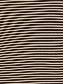 Camiseta de tirantes a rayas minimalista y de moda, regalo para amigos - Marrón - Ver 3