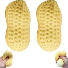 Realistic Peanut Squeeze Toy, Identical In Appearance To Real Peanuts, Suitable For Office Workers To Relieve Stress, Cute Desktop Accessory - Multicolor - View 2