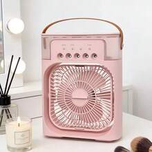 Nuevo ventilador portátil 3 en 1, aire acondicionado, Mini enfriador de aire para el hogar, luz LED nocturna, humidificador, ventilador de ajuste de aire, ventilador para oficina y hogar - portatil - Ver 2