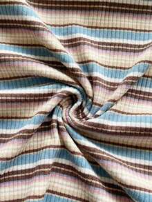 Parte superior corta ajustada con cuello de halter casual para vacaciones de mujer, verano de mujer, sin espalda, ropa de vacaciones de mujer, lunares, primavera de mujer, verano, parte superior para salir de mujer, vacaciones de mujer - Azul - Ver 7