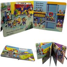 Pull-And-Push Learning Material Board Book, Foldable Inner Pages, Home Reading Story Time, Cognitive Enlightenment, Christmas Gift Science Education, Language Development, Perfect For Halloween - 彩色 - 查看 11