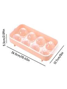 1pc Ice Cube Tray, Quick Release Ice Cube Mold, Fridge Ice Storage Box, Sealed Anti-Odor Freezer Ice Cube Tray, Square & Spherical - Multicolor - View 5