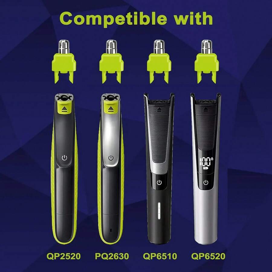 适用于 One Blade QP2520 QP2515 QP2630 QP6510 QP6520 QP6530 的鼻毛修剪器替换刀片