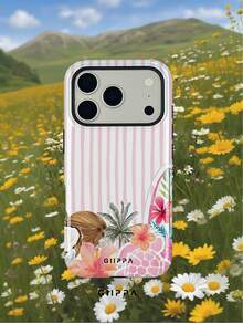 GIIPPA 1 ốp lưng điện thoại Phone 17 Pro Max nền trắng họa tiết sọc vẽ tay màu hồng nhạt, tương thích với Phone 16 Pro Max, 15 Pro Max, 14 Pro Max, phong cách Hàn Quốc thời trang cao cấp vui nhộn, tương thích với 11/12/13/14/15/16 Pro Max Plus, thiết kế thanh lịch phù hợp cho nam và nữ, quà tặng hoàn hảo cho bạn gái dịp Giáng sinh, Valentine, Lễ Phục sinh, mùa cưới và sinh nhật! - Màu Hồng baby - Xem 7