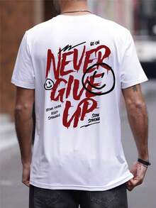 VintageGRDR Men's Fashionable Loose-Fit Short-Sleeve Patterned T-Shirt| Exquisite Design| Summer Essential| Easy To Combine To Showcase Your Style. - White - View 3