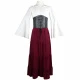 Red Bell-sleeved Dress