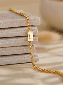 1 chiếc vòng cổ khắc nhiều tên theo yêu cầu, vòng cổ khắc nhiều chữ cái, vòng cổ tên cá nhân hóa, vòng cổ dành cho mẹ, quà sinh nhật cho mẹ, quà Ngày của Mẹ, vòng cổ gia đình theo yêu cầu, vòng cổ nam/nữ, quà Ngày của Cha, quà tặng cá nhân hóa - Nhiều màu - Xem 4
