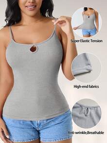 CELILIN 2-In-1 Camisole For Women, Versatile Layering Slip Dress, Slim Fit Breathable Undershirt For Commuting & Dating - Grey - View 4