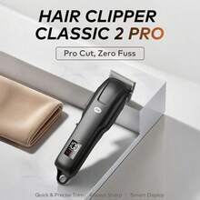itel Máy cắt tóc IHC-33Pro, lưỡi dao sắc bén, màn hình kỹ thuật số thông minh, động cơ mạnh mẽ, độ ồn thấp, pin sử dụng được 4-5 giờ (1 máy cắt tóc, 6 lược dẫn hướng (1.5/3/4.5/6/10/13mm), 1 nắp bảo vệ lưỡi dao, 1 dầu bôi trơn, 1 bàn chải vệ sinh, 1 cáp USB) - màu đen - Xem 2