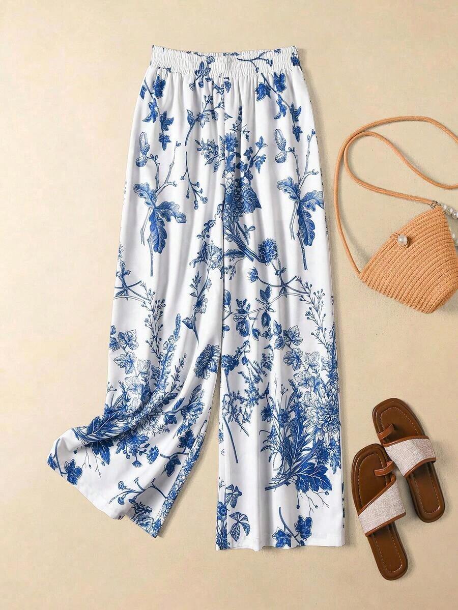 Pantalones casuales de unicolor para mujer, aptos para el verano - Caqui - Ver 1