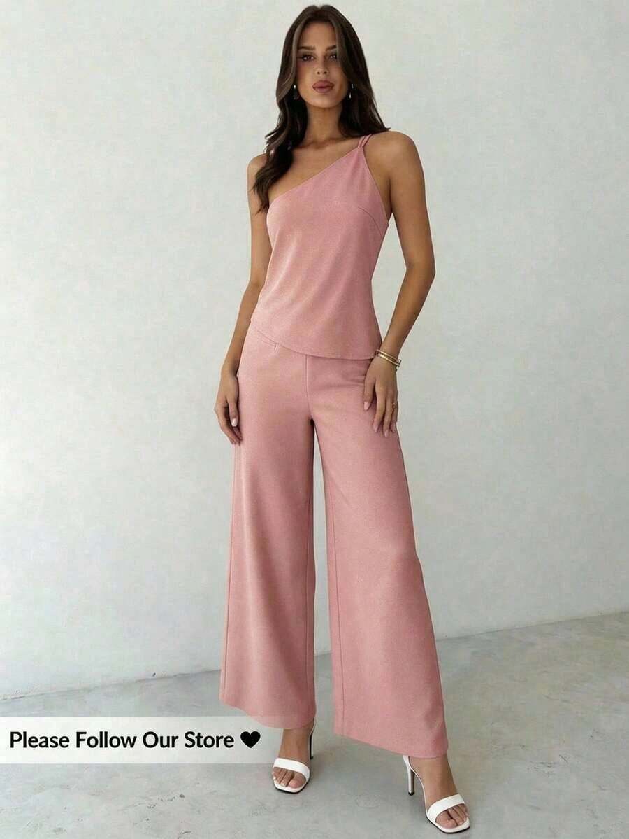 Conjunto de dos piezas para mujer para uso diario - Rosa - Ver 1