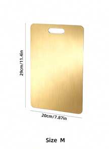 Powcan 1PC High Quality Double-Sided Stainless Steel Cutting Board - Reinforced, Durable, Mildew-Resistant, Suitable For Kitchen And Restaurant Use, Easy To Clean With Water, Clean And Hygienic - Gold - View 17