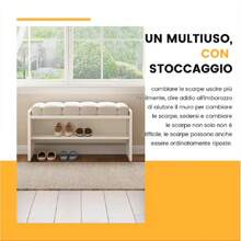 Sgabello per cambiarsi le scarpe - Bianco - Visualizzare 6